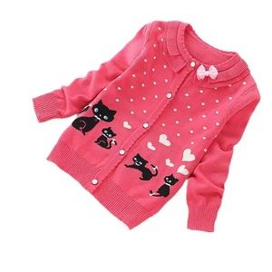 Children Cardigan Lovely Cotton Sweater